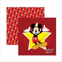 Folha para Scrapbook Mickey Mouse - Dupla Face  Guirlanda