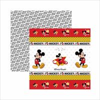 Folha para Scrapbook Mickey Mouse - Dupla Face  Fitas e rótulos