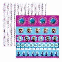 Folha para Scrapbook Dupla Face Disney - Frozen Selos e tags