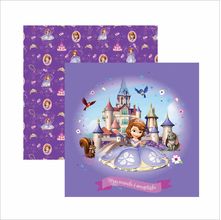 Folha para Scrapbook Dupla Face Disney - Princesinha Sofia