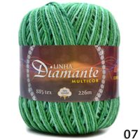 Barbante Diamante Multicor nº06 200g 07 - bandeira