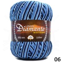 Barbante Diamante Multicor nº06 200g 06 - marinho