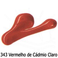 Tinta Acrílica Acrylic Colors 20ml 343 - vermelho de cádmio claro