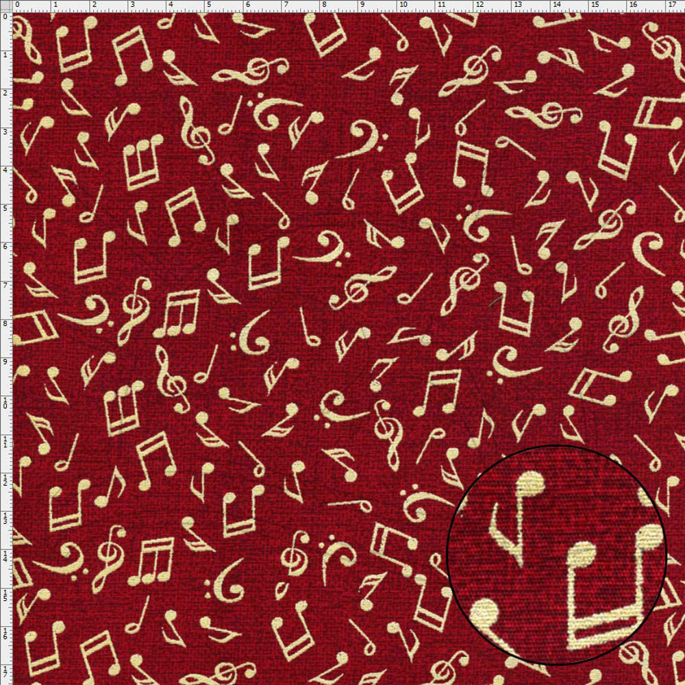 Kit de Tecido Musical (30x70) 5 Estampas - Bazar Horizonte