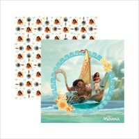 Folha para Scrapbook Dupla Face Disney - Moana Guirlanda