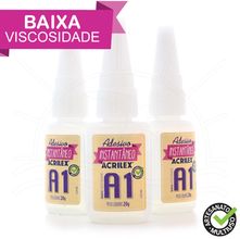 Cola Instantânea Acrilex A1 Baixa Viscosidade - 20g