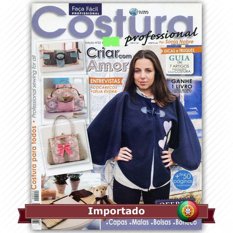 Revista Faça Fácil Costura Professional Nº22 Bazar Horizonte 8428