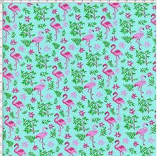 Tecido Estampado Para Patchwork - Flamingos Cor 1550 (0,50X1,40)