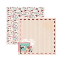 Folha para Scrapbook Dupla Face - Coleções o Amor está no ar Moldura Moldura