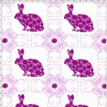 Tecido Estampado para Patchwork - Páscoa Le Petit Lapin Rosa Cor 01 (0,50x1,40)