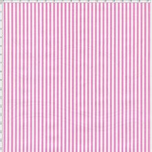 Tecido Estampado para Patchwork - Listrado Fino Rosa Cor 01 (0,50x1,40)
