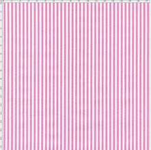 Tecido Estampado para Patchwork - Listrado Fino Rosa Cor 01 (0,50x1,40)