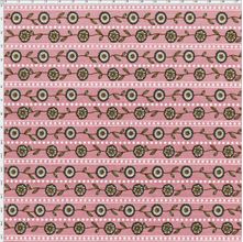 Tecido Estampado para Patchwork - Coleção Bali Floral Mini Fundo Rosa (0,50x1,40)