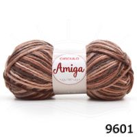 Fio Amiga Círculo Mesclado 100g 9601 - sépia