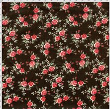 Tecido Estampado para Patchwork - Coleção Nashville Marrom Petit Floral (0,50x1,40)