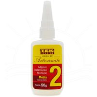 Adesivo Instantâneo TekBond Bico A - 50g Nº 2 - média viscosidade