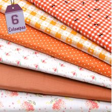 Kit de Tecido Laranja (30X70) 6 Estampas