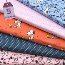 Kit de Tecido Snoopy (30x70) 5 Estampas