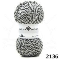 Lã Família Mouliné 40g 2136 - granite