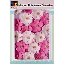 Flores Artesanais Sininho Coleção Algodão Doce - Rosa