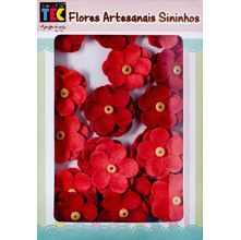 Flores Artesanais Sininho Coleção Algodão Doce - Vermelho