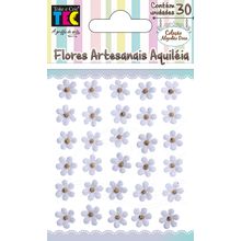 Flores Artesanais Aquiléia Coleção Algodão Doce - Branco