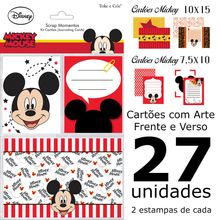 Kit Cartões para Scrap Momentos Mickey Mouse