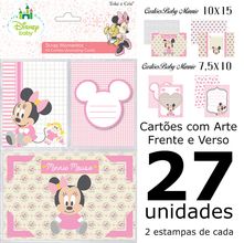 Kit Cartões para Scrap Momentos Baby Minnie