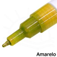 Caneta Posca Uni-Ball PC-3ML Glitter Amarelo