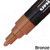 Caneta Posca Uni-Ball PC-5M Metálica Bronze