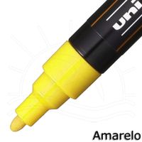 Caneta Posca Uni-Ball PC-5M Neon Amarelo