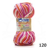 Lã Cisne D Primera Multicolor agora é Cisne Tudo Multicolor 40g 120