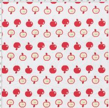 Tecido Estampado para Patchwork - Coleção Frutas Apple Cor 01 Branco (0,50x1,40)