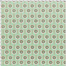 Tecido Estampado para Patchwork - Coleção Ibiza Terra Flores em Listra Verde Claro (0,50x1,40)