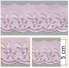 Bordado Inglês BP008 007 Rosa - 5 cm