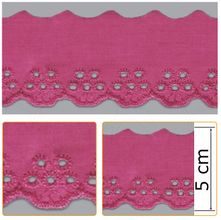 Bordado Inglês BP013 008 Pink - 5 cm