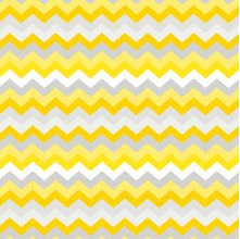 Tecido Estampado para Patchwork - Coleção Gris Chevron Amarelo com Cinza (0,50x1,40)