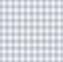 Tecido Estampado para Patchwork - Fio Tinto Xadrez Vichy 1,0cm Azul Bebê (0,50x1,40)