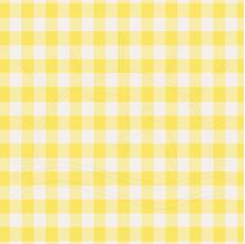 Tecido Estampado para Patchwork - Fio Tinto Xadrez Vichy 1,0cm Amarelo (0,50x1,40)