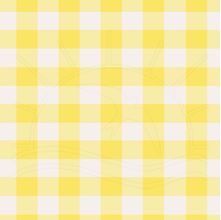 Tecido Estampado para Patchwork - Fio Tinto Xadrez Vichy 2,0cm Amarelo (0,50x1,40)