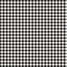 Tecido Estampado para Patchwork - Fio Tinto Xadrez Vichy 0,5cm Preto (0,50x1,40)