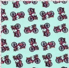 Tecido Estampado Para Patchwork - Bicicletas Cor 1682 (0,50X1,40)