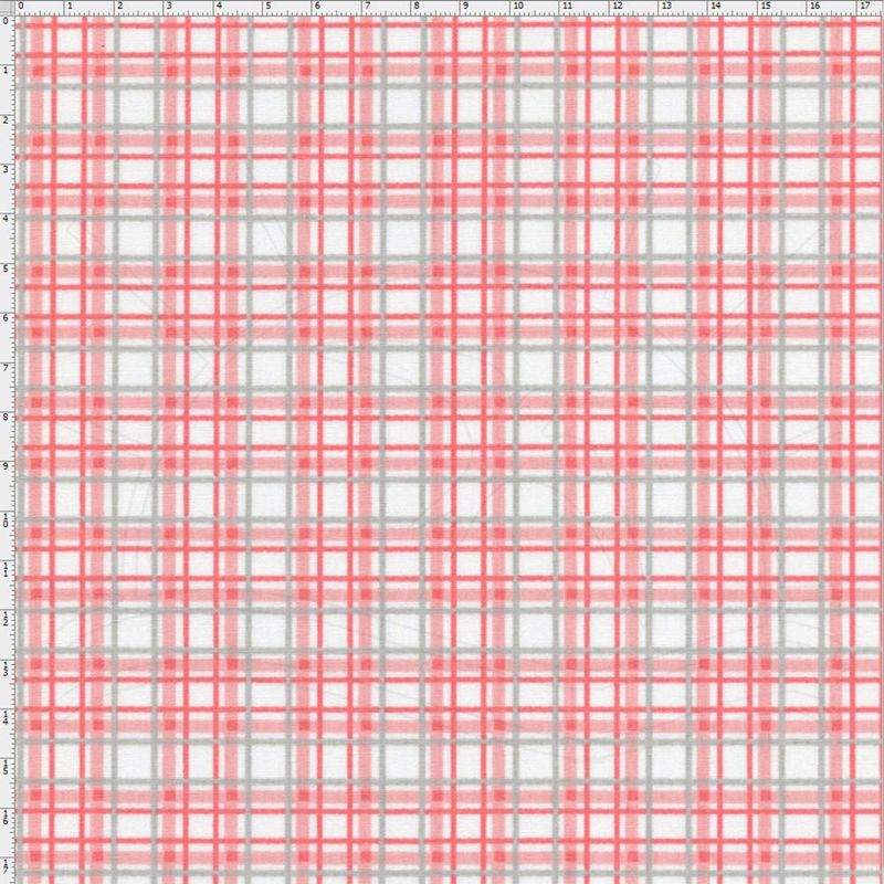 Tecido Estampado para Patchwork - Xadrez Pink (0,50x1,40) - Bazar Horizonte