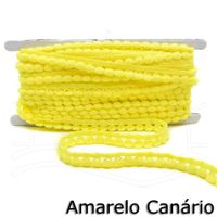 Fita Pompom Grelot 16mm - 10m Amarelo canário