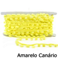 Fita Pompom Grelot P 15,5mm - 10m Amarelo canário