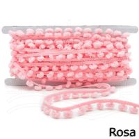 Fita Pompom Grelot P 15,5mm - 10m Rosa