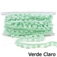 Fita Pompom Grelot P 15,5mm - 10m Verde claro