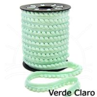 Fita Pompom Grelot Mini 2 15mm - 25m Verde água