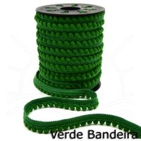 Fita Pompom Grelot Mini 2 15mm - 25m Verde bandeira