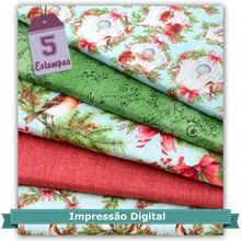 Kit de Tecido Pássaro Romântico (30x70) 5 Estampas